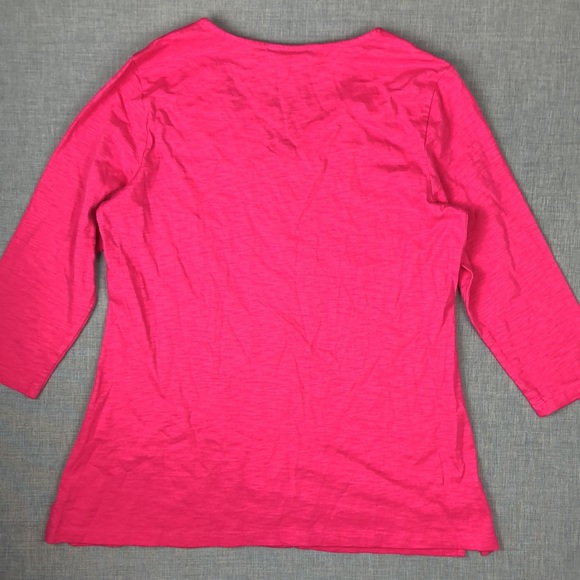 JM Collection Pink Grommet Tunic Top Size XS - Picture 5 of 5